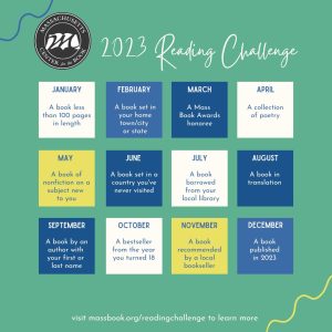 MCB Reading Challenge 2023 calendar image