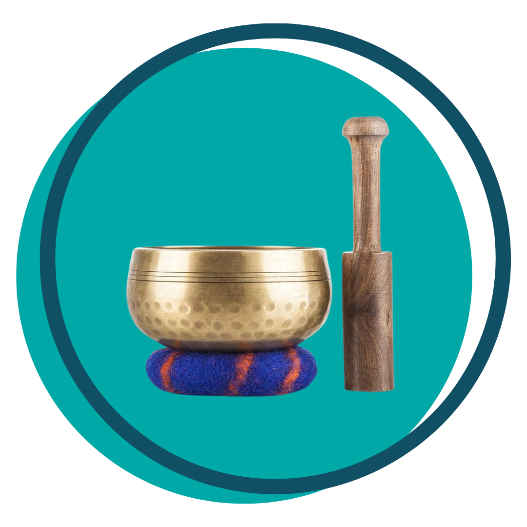 Tibetan singing bowl button image