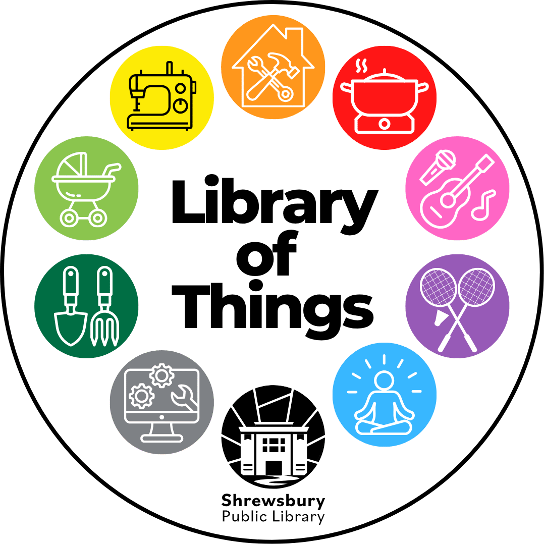 Library of Things at Shrewsbury Public Library logo