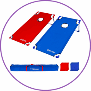 Portable cornhole set