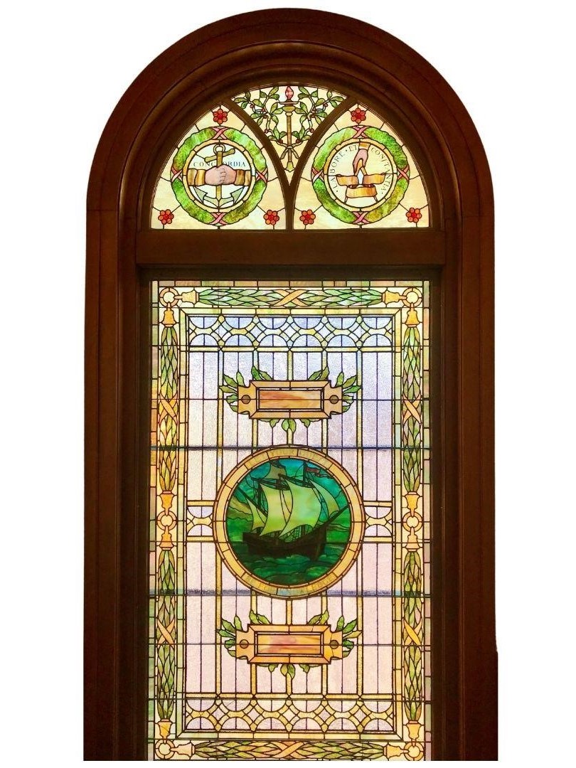 Image of the stained-glass window